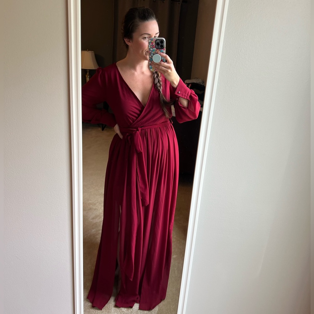 Red Flowy Baltic Born Dress